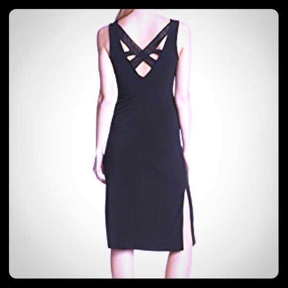 Sleeveless Cross Back Dress - Picture 2 of 6